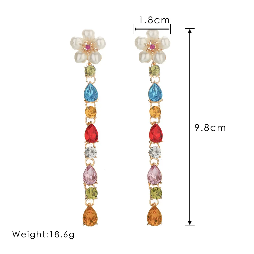 Модные длинные серьги в виде цветка для женщин новая модель 2019 искусственные