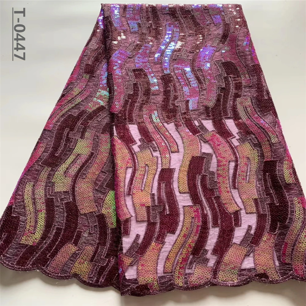Французская кружевная ткань африканская с блестками 2020 Высококачественная