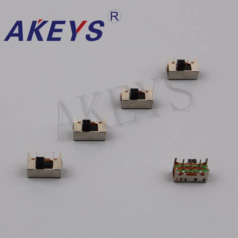 10PCS SK-22H05 2P2T Double pole double throw handle heights 5mm slide switch side insert 3 pin with 4 fixed | Обустройство дома