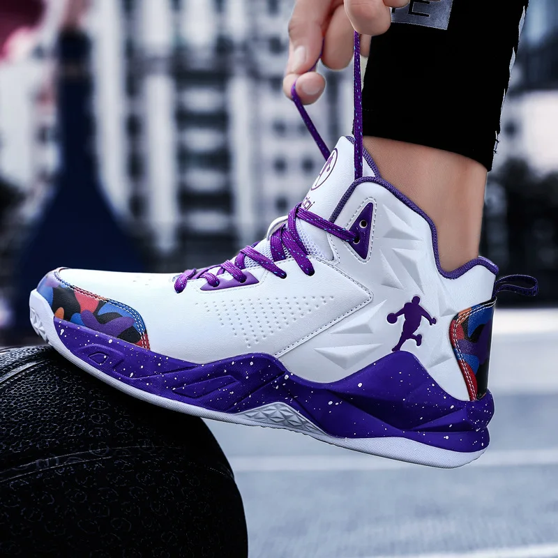 Harga Sepatu Basket Pria Sepatu Bot Pergelangan Kaki Bersirkulasi Pelatih Pria Sneakers Pria Sepatu Olahraga Luar Ruangan Keranjang Atas Gym Homme