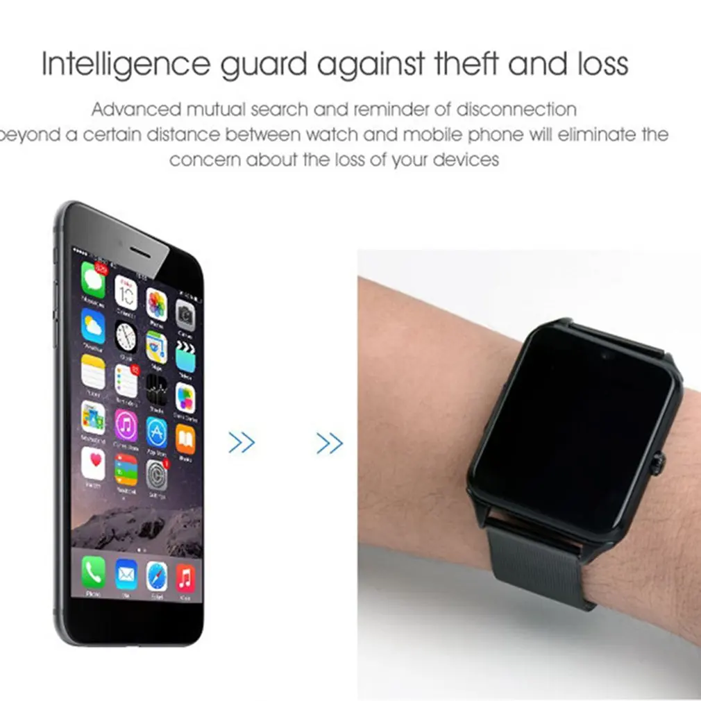 

Z60 Waterproof Wrist Smart Watch Pedometer Stopwatch Anti-lost Function Smart Alarm Clock Sedentary Reminder