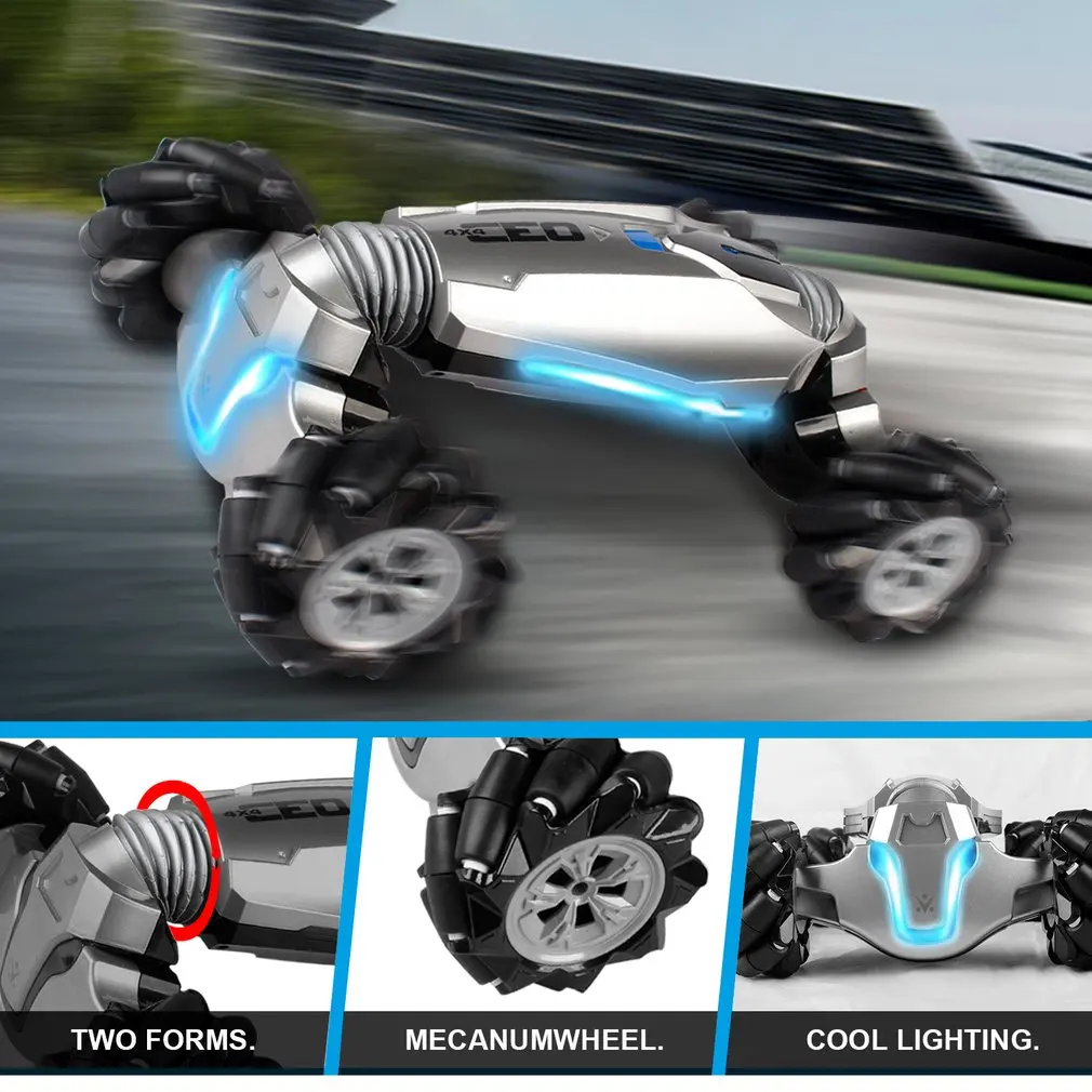 

1:12 2.4Ghz RC Off-road Stunt Car Gesture Twisting Amphibious Vehicle With Watch Remote Control Induction For Children Toy Gifts