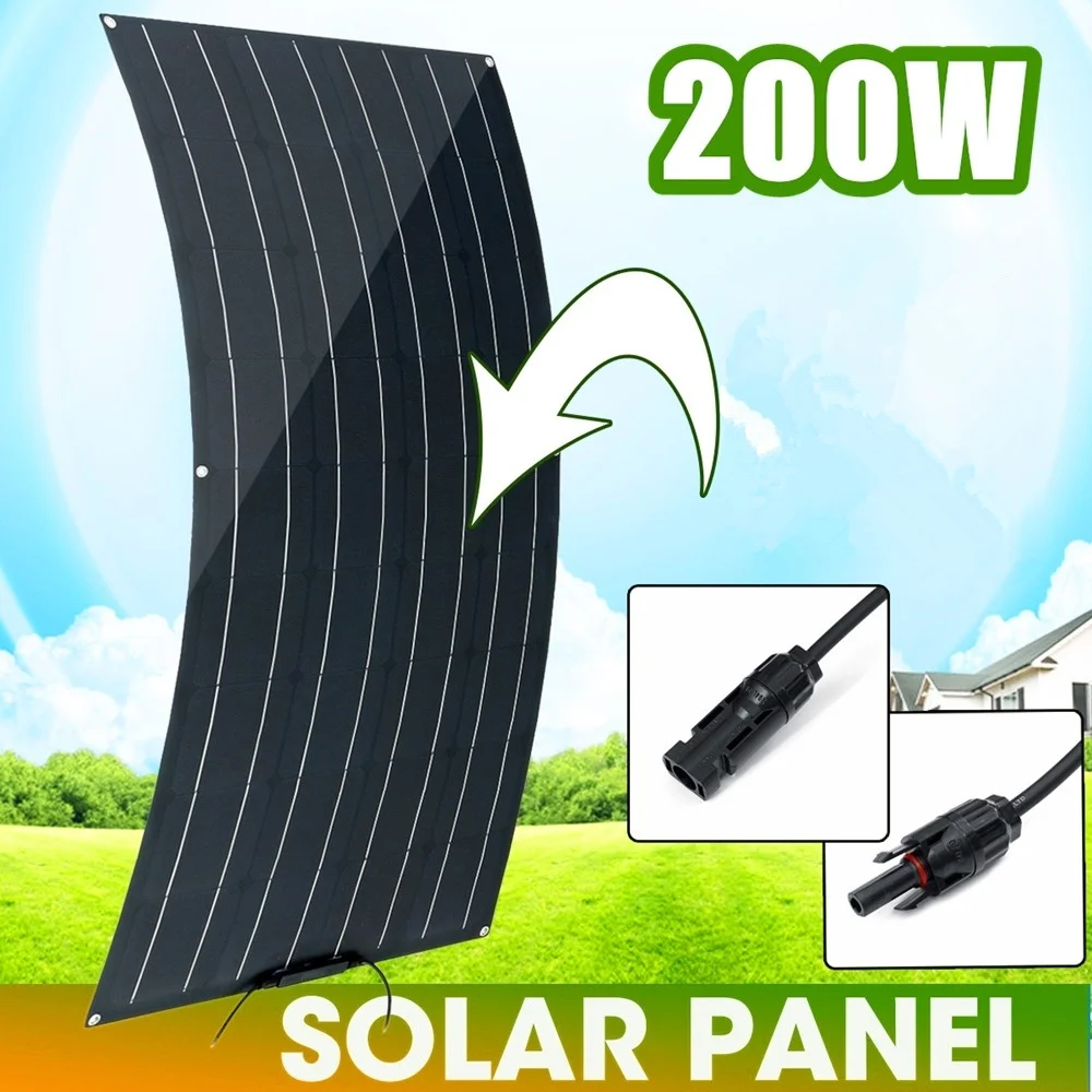 Монокристаллическая ячейка 200 Вт солнечная панель для лодки дома караван