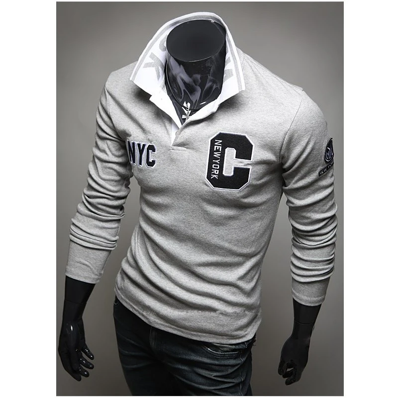 Лидер продаж новинка 2017 модная брендовая мужская рубашка поло Однотонная с