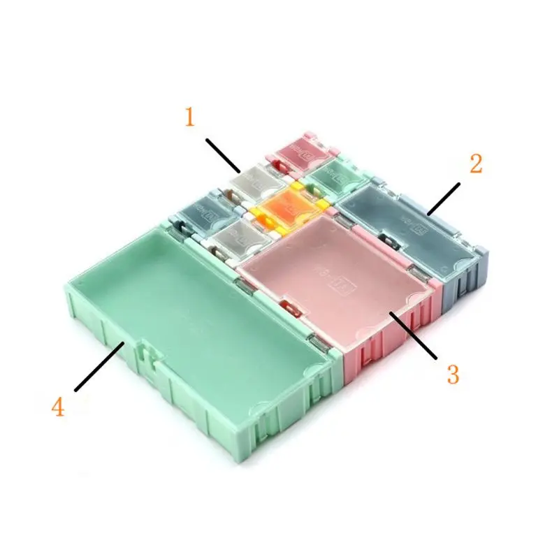 9 шт./компл. SMD контейнер SMT электронный компонент ИС Mini шкатулка для хранения