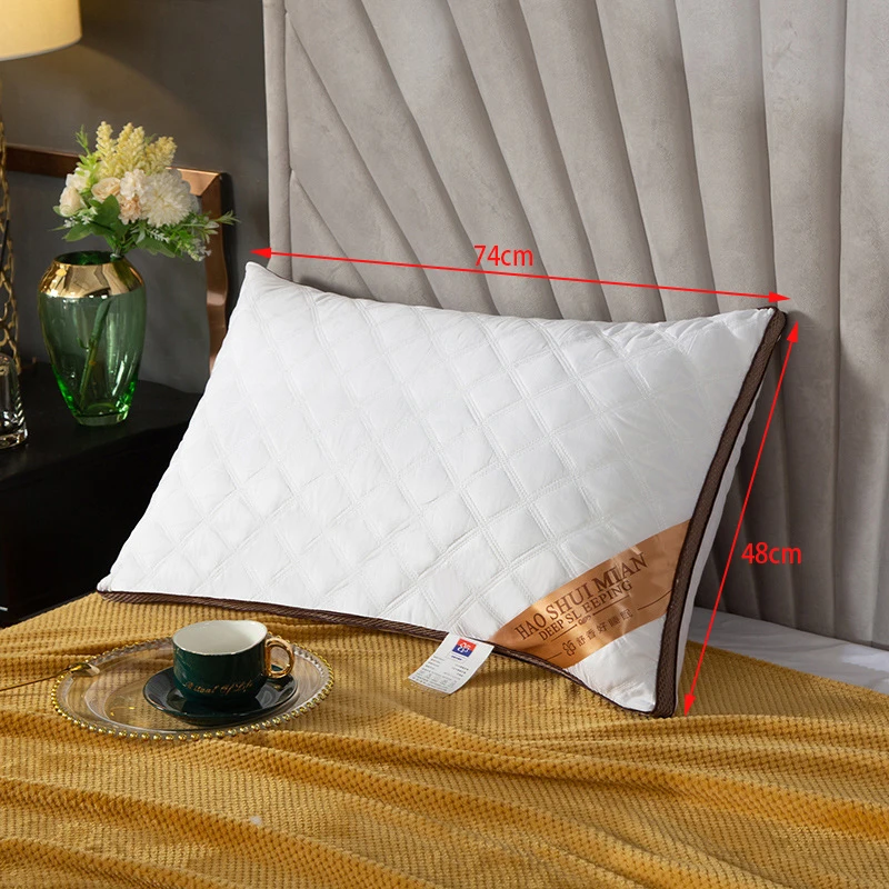 

Natural Cotton Pillow Inner Core Washable Pillows Core Skin-Friendly Breathable Inner Filling Cotton Feather Velvet Home Decor