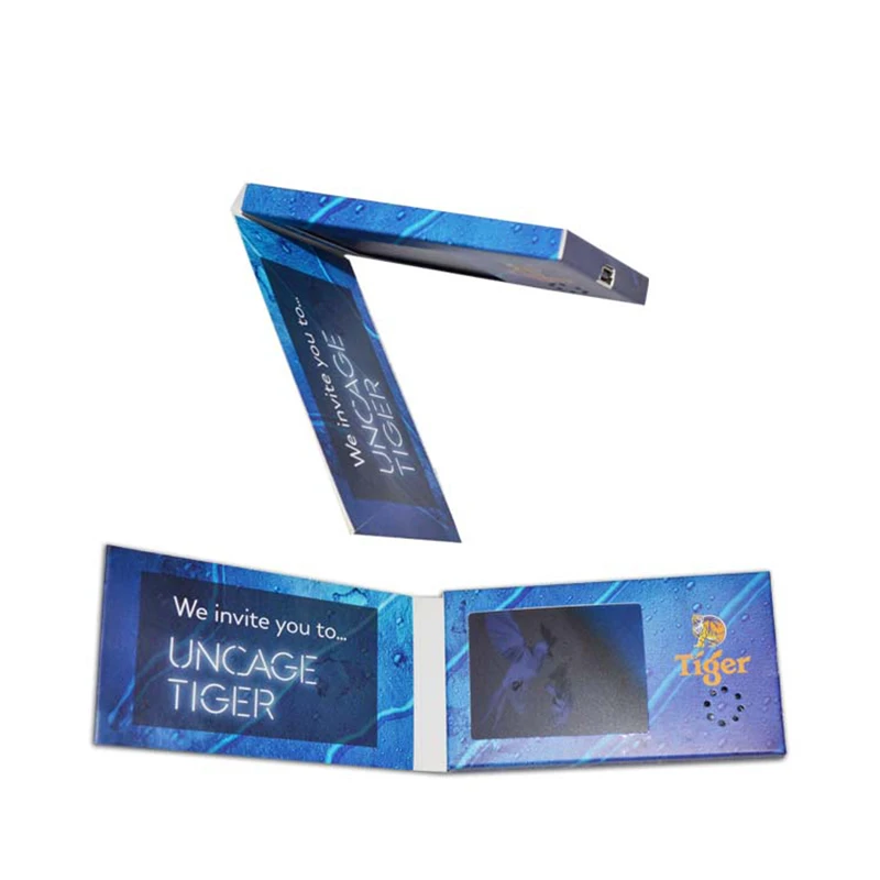 New Style 2.4 Inch Lcd Screen Printing Video Business brochure Digital Name Card Promotional | Электроника