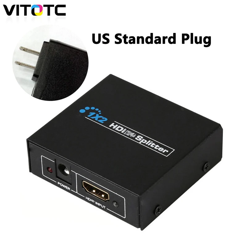 Разветвитель 1 в 2 выхода 1080p HDMI совместимый сплиттер 1x2 разветвитель усилитель