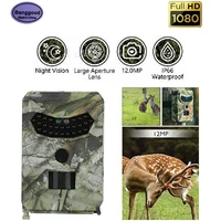 pr100 1080p hd ir infrared hunting camera photo trap 12mp 120 degree lens wide angle wildlife night vision thermal trail camera