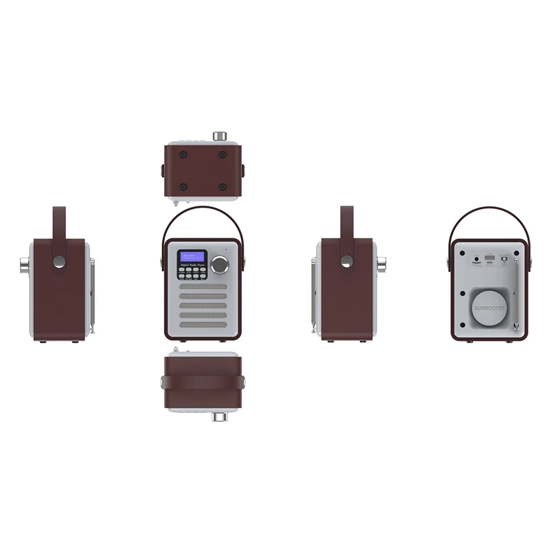Цифровой радиоприемник ABHU Dab/Dab + тюнер Bluetooth 5 0 Fm вещание Aux In MP3 плеер поддержка Tf
