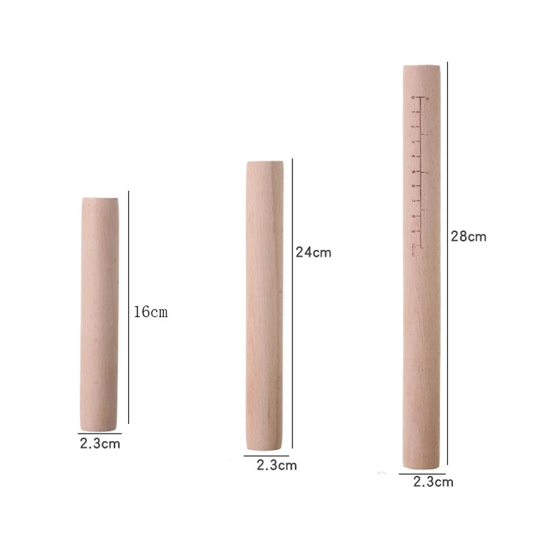 Деревянная Скалка кухонные инструменты для приготовления пищи из массива дерева