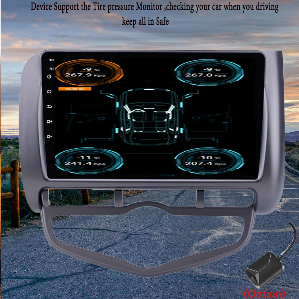 Android 13.0 2.5D автомобильный DVD-плеер GPS-навигация мультимедиа для Honda Fit Jazz City