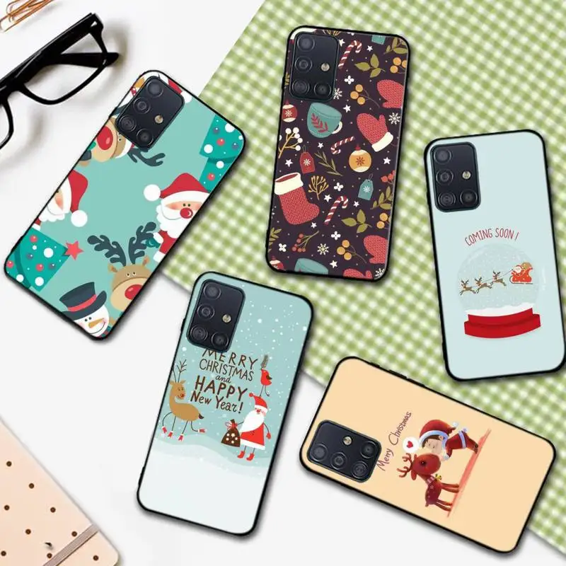 

USLION Christmas Style Phone Case For Samsung S9 10 20Plus Note 7 8 9 10 10plus Pro J8 M30 31 A32