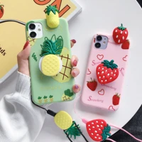 cute pineapple strawberry phone case for oppo reno 2 realme x2 x k5 k3 k1 a9 a8 a37 a57 a59 a73 a79 a83 a1 a3 a5 a7x 2020 cover