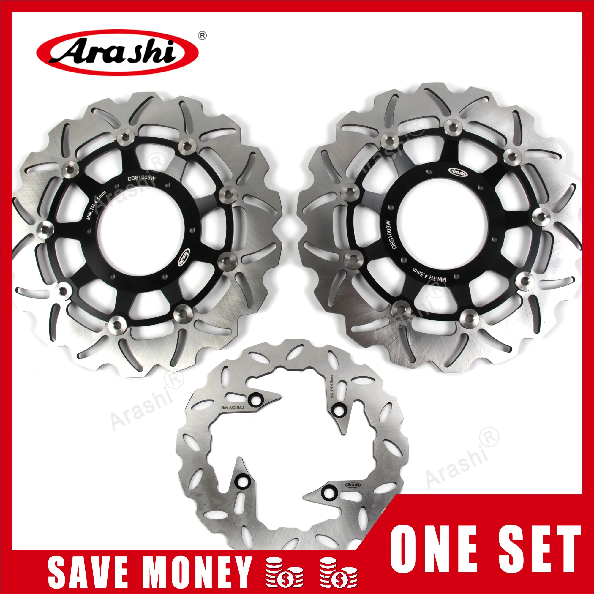 

Arashi 1 комплект для HONDA CB F HORNET 900 2002 2003 2004 2005 CBF HORNET 2006 CNC передний тормозной диск задний тормозной диск ротор