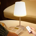 Настольная лампа, светодиодная с дистанционным управлением, зарядкой через USB, сенсорным приглушением яркости