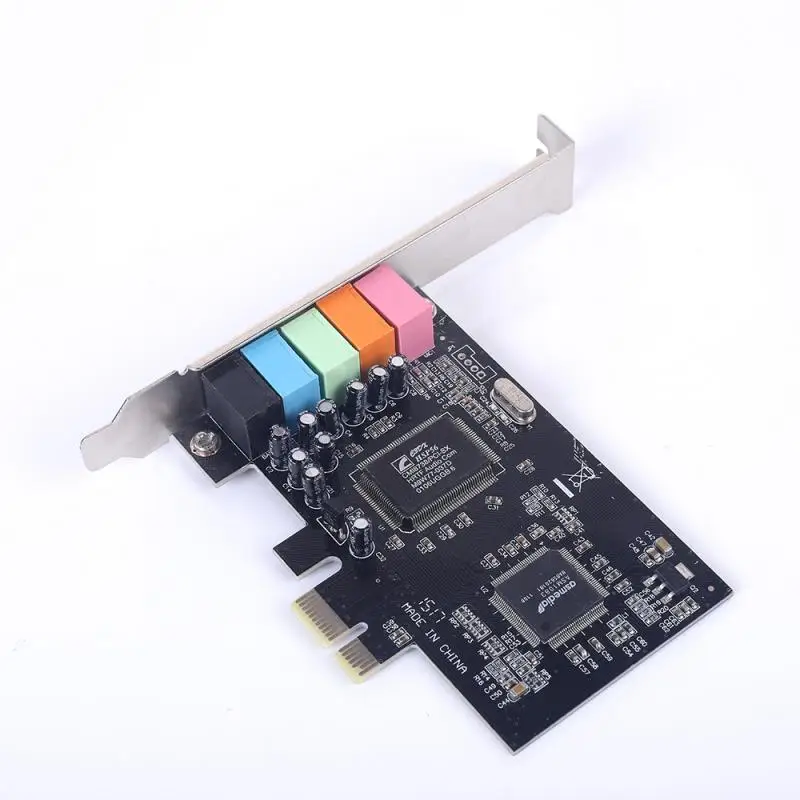 Звуковая карта PCIe PCI-E X1 CMI8738 чип 32/64 бит звуковая стерео 5 1 каналов настольная
