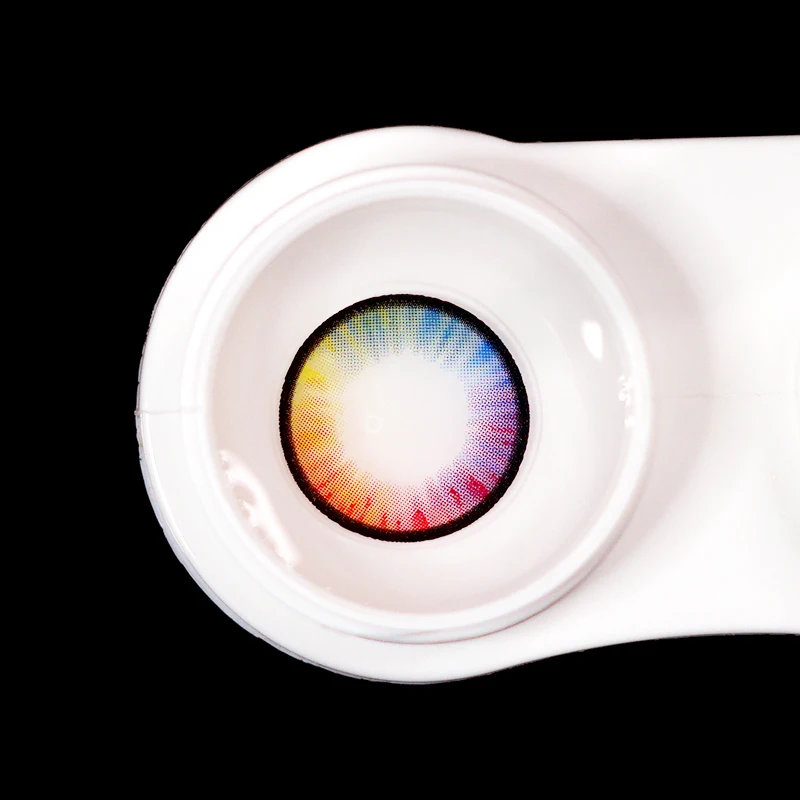 

2Pcs/Pair Unicorn Series colored lenses eye color lens contact lenses for eyes Makeup Raibow Contact Lenese Yearly UYAAI
