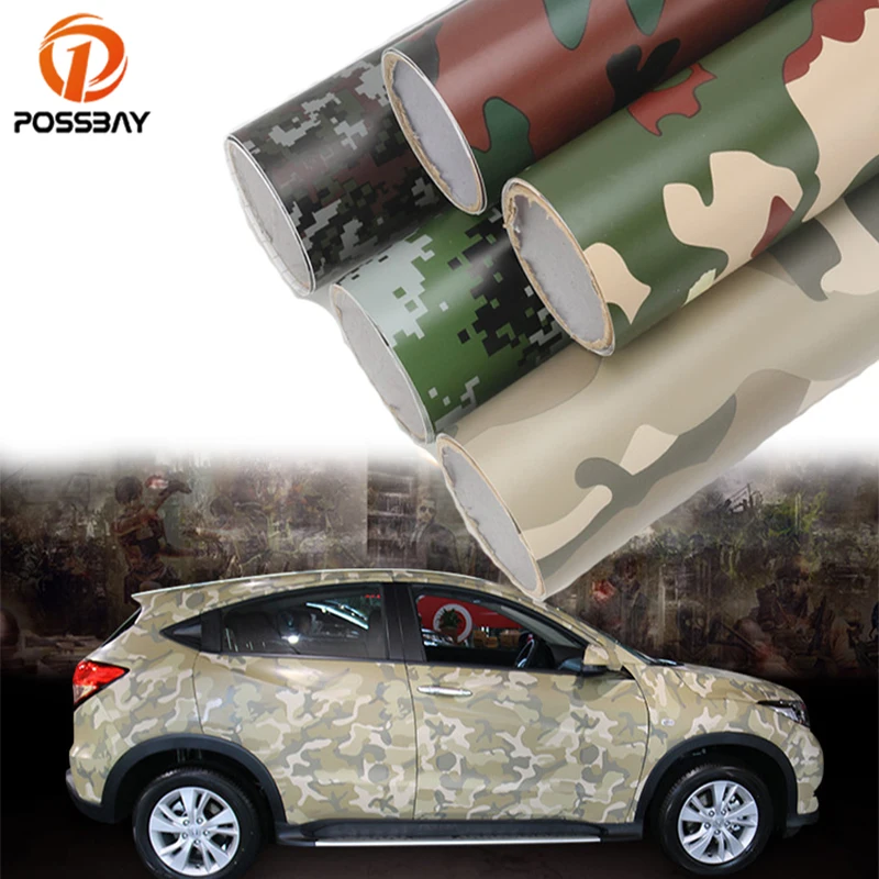 Универсальная камуфляжная наклейка POSSBAY для мотоцикла и автомобиля 60x152 см