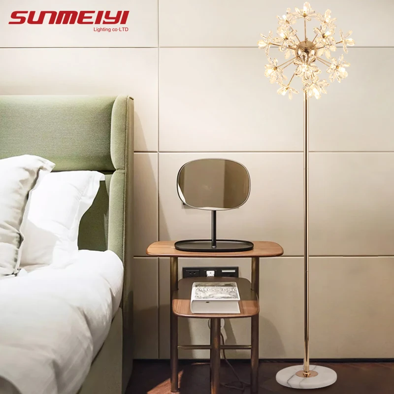 Напольные светодиодные лампы в скандинавском стиле золотые светильники для