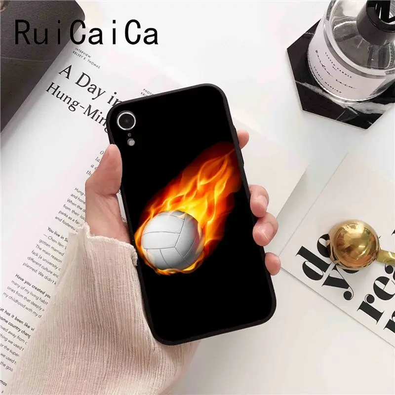 Ruicaica I love Volleyball Custom Photo Soft Phone Case for iPhone 8 7 6 6S 6Plus X XS MAX 5 5S SE XR 10 Cover | Мобильные телефоны