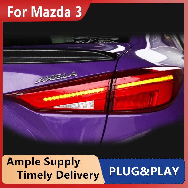 

Автомобильные задние фонари, автомобильные запчасти для Mazda 3 Mazda3 Axela 2014-2018, задние фонари, светодиодный ние фонари, светодиодные сигнальные ...