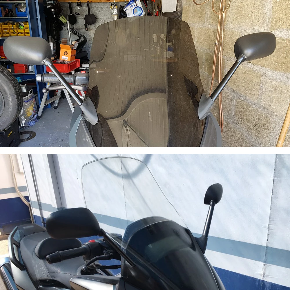 KEMiMOTO боковые зеркала заднего вида для Yamaha T-MAX 500 XP 500 2008 2009 2010 2011 2012 T-MAX500 TMAX 500 XP500 зеркала с длинными