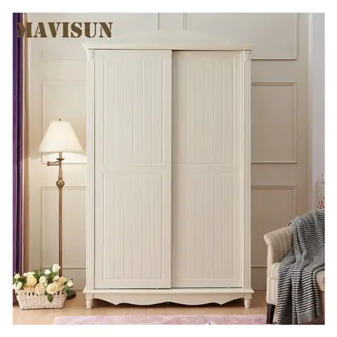 Шкаф в европейском стиле раздвижная дверь из массива дерева шкаф для хранения детской одежды для спальни простой сборный деревянный шкаф