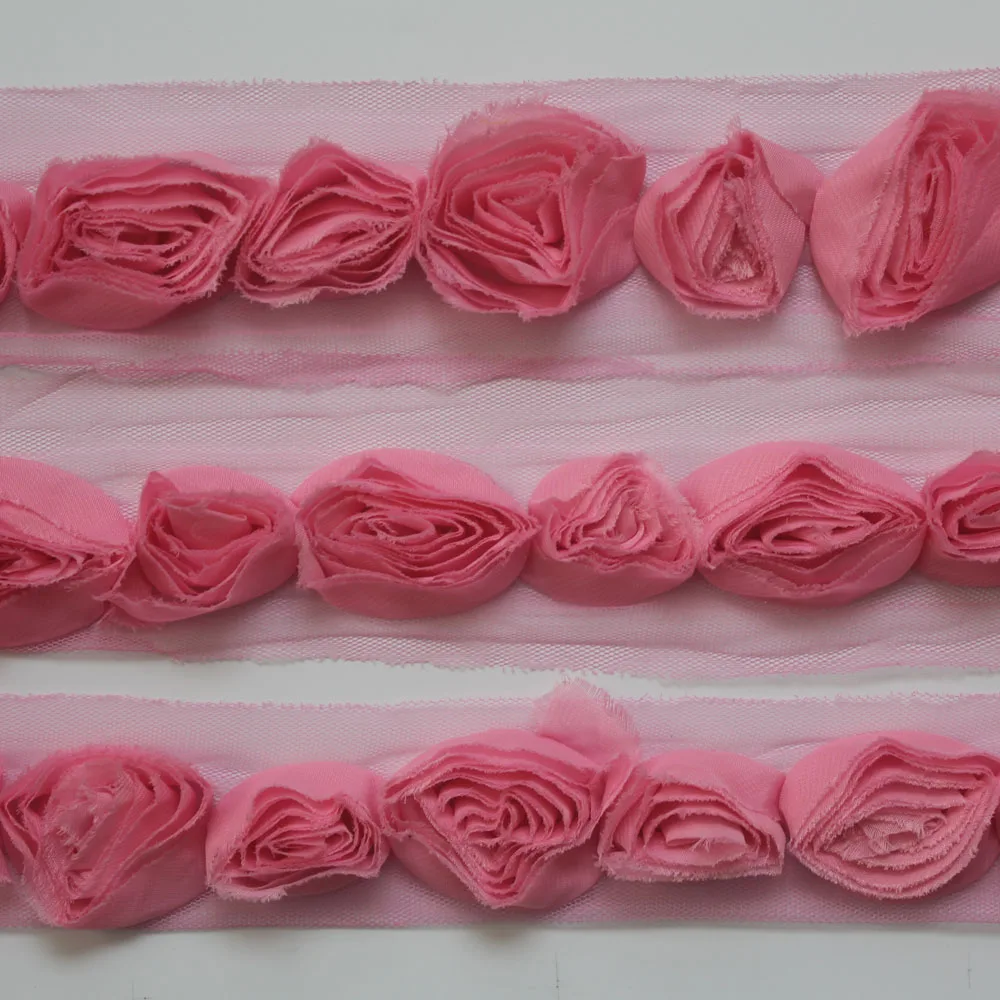 20 лет шифоновые потертые цветы для девочек аксессуары волос diy платья одежда