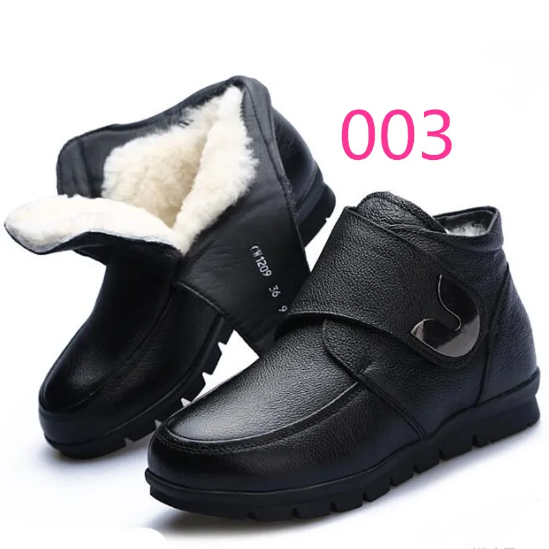 black 003 ZXRYXGS/брендовые ботинки; женская обувь; зимние ботинки; Новинка года; модная обувь; теплые шерстяные зимние ботинки; обувь из натуральной кожи; женские ботинки - Цвет: black 003