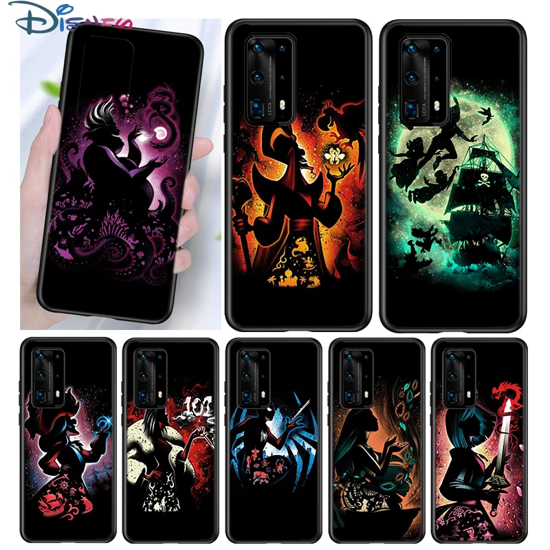 

Villain Disney Princess For Huawei P50 P40 P30 P20 P10 Pro Lite P Smart Z 2021 2019 4G 5G Silicone Soft Black Phone Case
