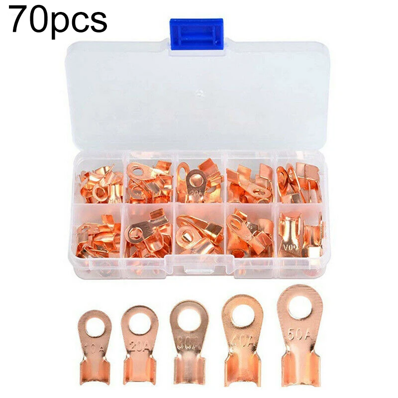 

Kit Copper Terminals Storage box Open Barrel Crimp Wire Connector Replacement