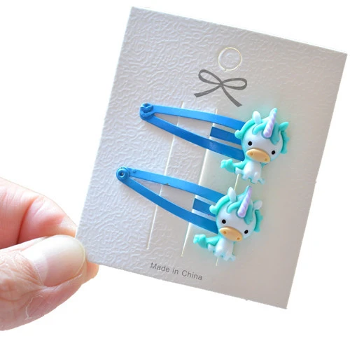 2 шт. новинка милый кот слон Мультяшные аксессуары для волос девочек заколки