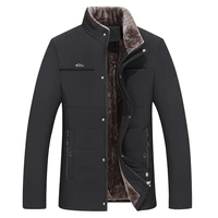 mens winter fashion gentleman jacket warm cotton padded jacket plus velvet padded jacket mens cotton padded jacket large size