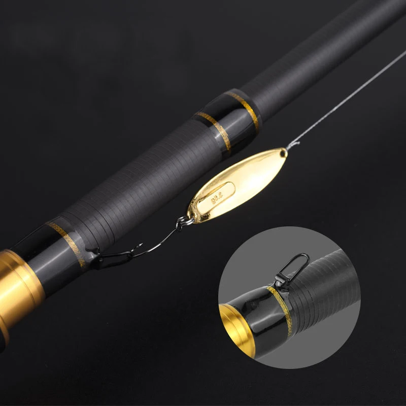 

2020 new Carbon Rod Telescopic Fishing Rod Casting Spinning Rod Travel Rod MH 2.1M 2.4M 7-25g 8-18LB Fishing