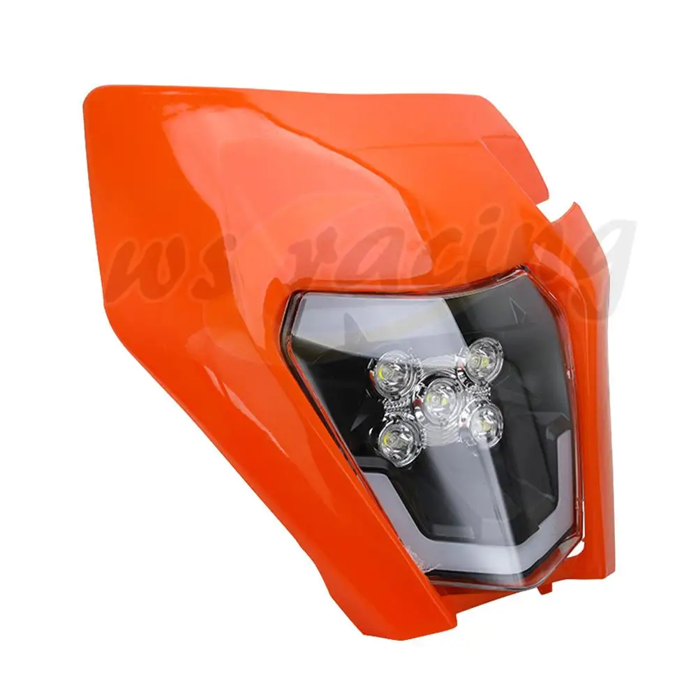 

Universal Motorcycle Headlight Head Light Headlamp Lamp For KTM SX SXF EXC EXC-F XC XCW XC-W six days 125 150 200 250 350 400