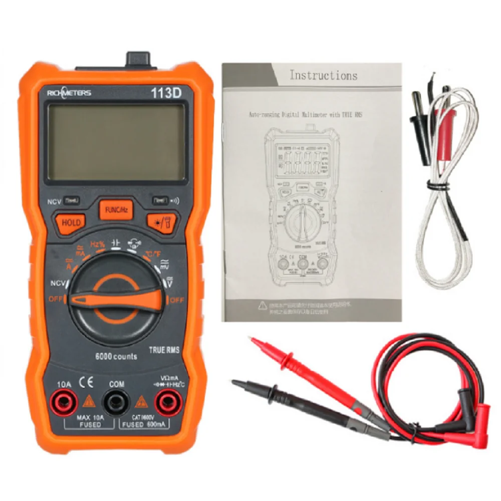 Цифровой мультиметр CV 6000 отсчетов автоматический диапазон