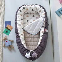 new baby nest bed portable cribs travel bed baby bumper infant toddler cotton cradle for newborn baby bumper beds bassinet