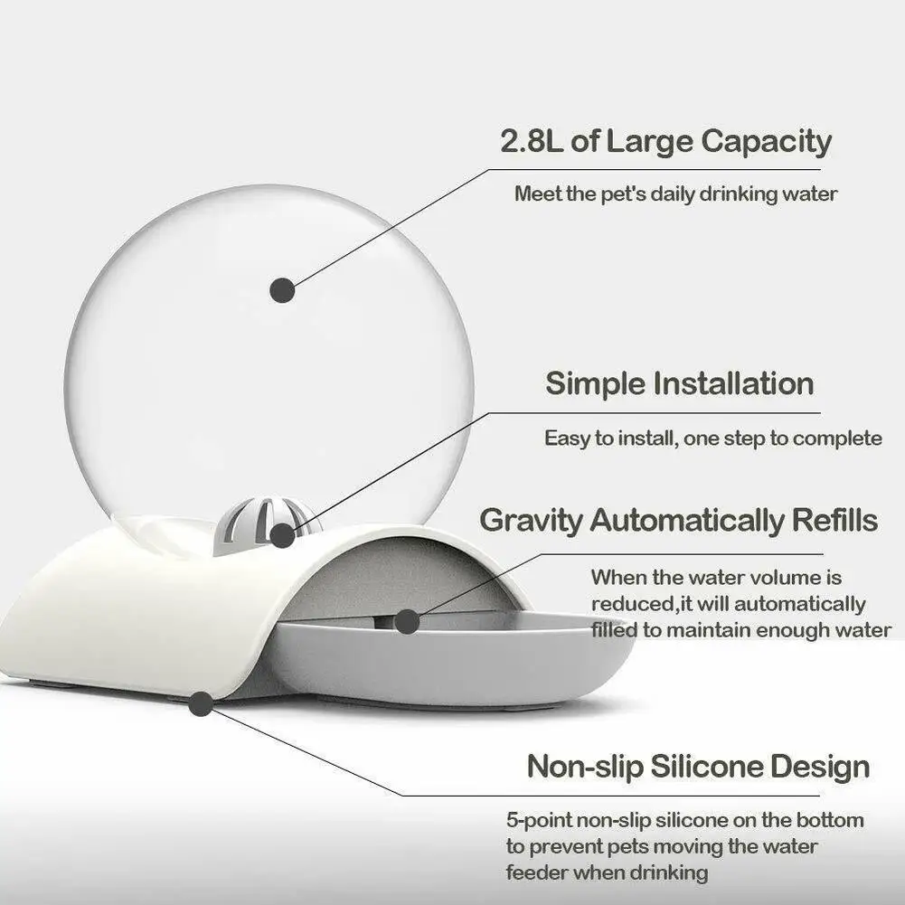 Автоматический питьевой фонтанчик для домашних животных емкость л