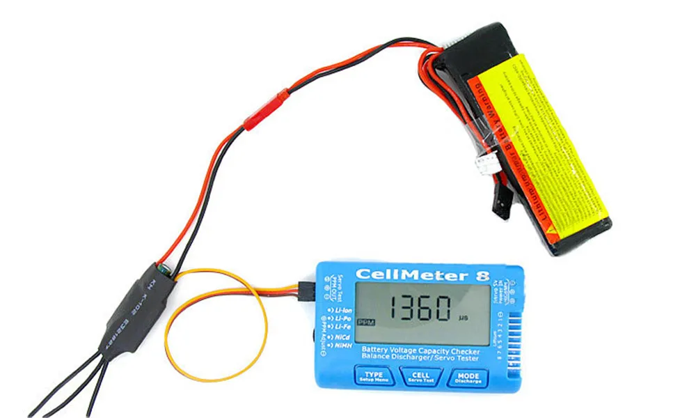 Rc cellmeter 8 AOK может обнаруживать 1-8s дисплей питания батареи с