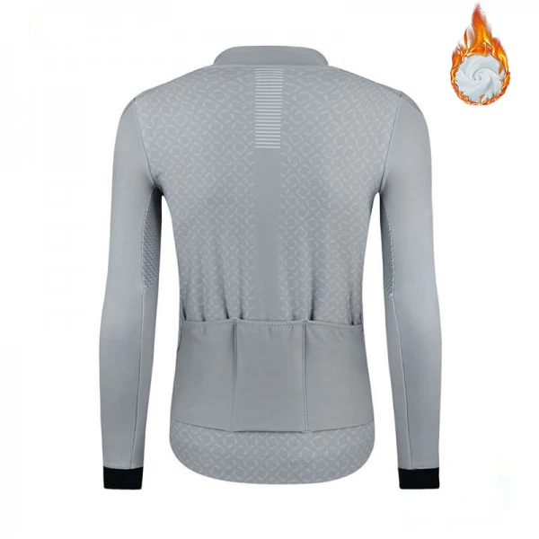 Мужская теплая флисовая кофта для велоспорта с длинным рукавом в стиле ретро Pro DH