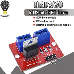 Верхняя кнопка Mosfet 0-24 В, модуль IRF520 драйвер MOS для Arduino MCU ARM Raspberry pi
