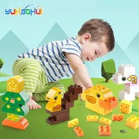 creativity big size building blocks moc baby early learning diy construction toddler bricks toy compatible major brands kid gift