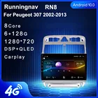 4G LTE Android 10,1 для Peugeot 307, 307CC, 307SW, 2004-2013, мультимедиа, стерео, DVD-плеер, навигация, GPS, радио