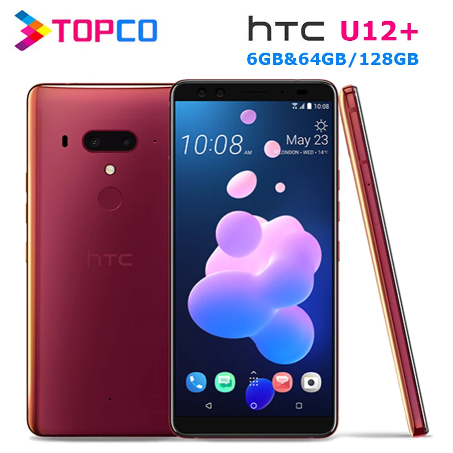 HTC U12 + Оригинальный разблокированный 4G Android мобильный телефон Octa Core 6 0 &quotдвойной