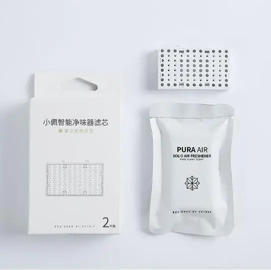 Xiaomi Petkit Умный домашний дезодорант безвредное Устранение запаха стерилизатор дезодорирующий дезодорант ароматизатор очиститель воздуха для домашних животных мульти освежитель - Цвет: Filter 2PCS