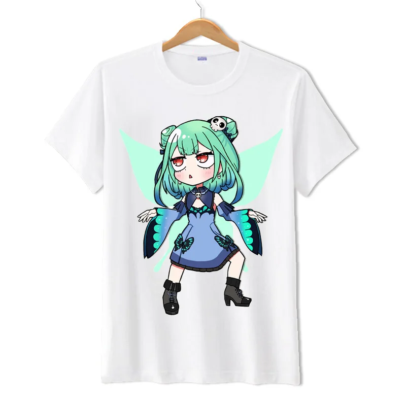 

Casual Uruha Rushia Printing Summer Women Street Short SleeveT-shirt Daily Top Tees