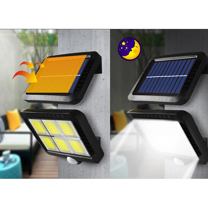 Светодиодный настенный светильник на солнечных батареях Сплит Тела Индукции 28