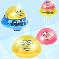 funny infant bath toys baby electric induction sprinkler ball with light music children water play ball bathing toys kids gifts