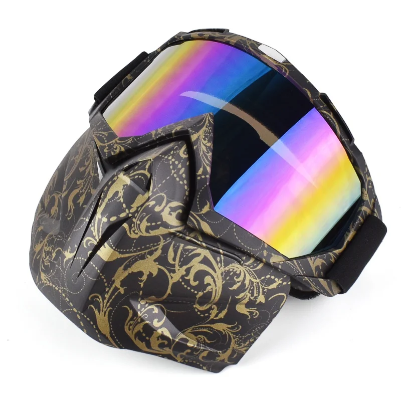Practical Motorcycle Tactical Goggles Mask Wind Dust Proof Outdoor Sports Equipment Double Foam | Спорт и развлечения